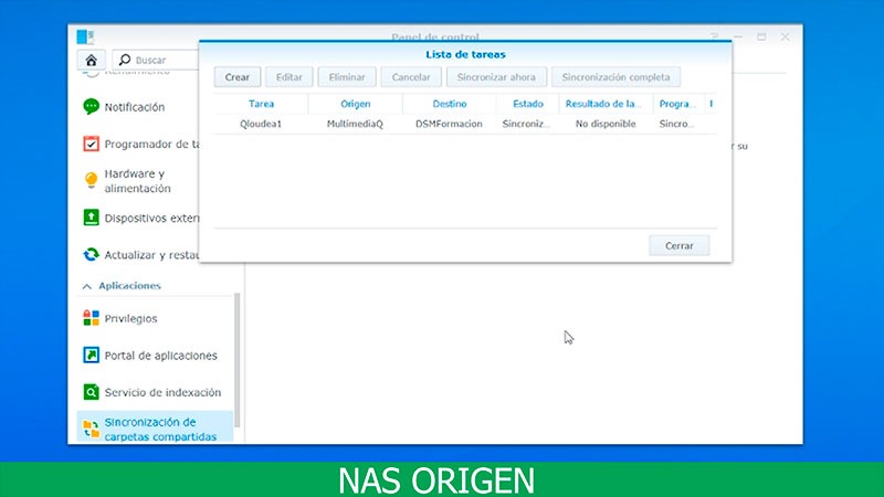 nueva carpeta synology