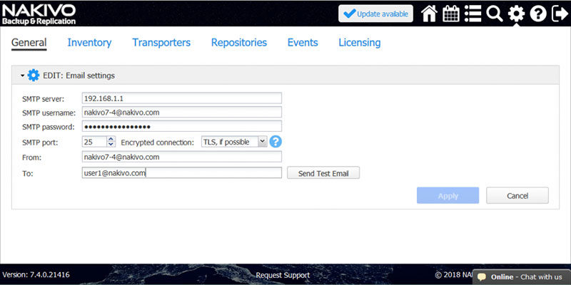 Tutorial Screenshot para Hyper-V con NAKIVO