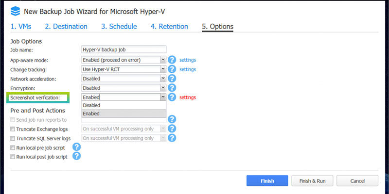Tutorial para Hyper-V  Screenshot con NAKIVO