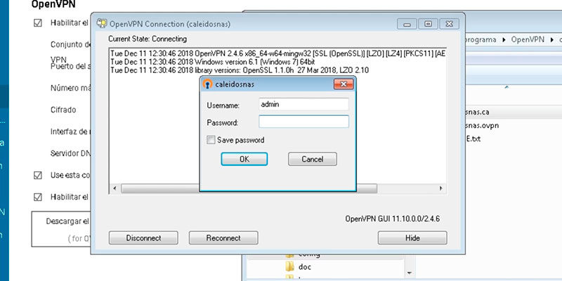 Paso 8 OpenVPN con QNAP