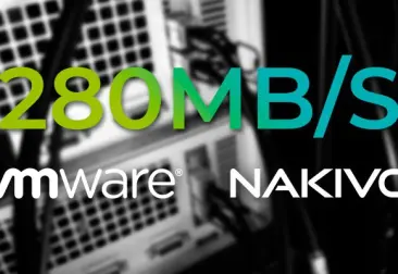 Test de velocidad backup VMware con NAKIVO