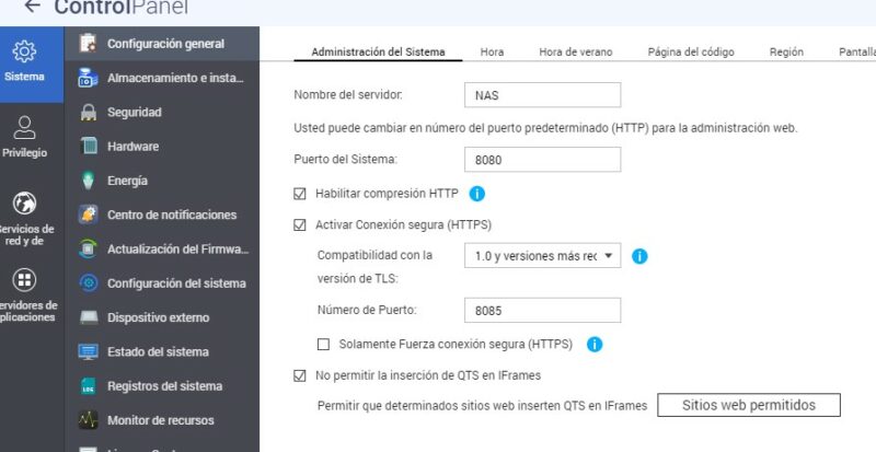 Protección Servidor QNAP