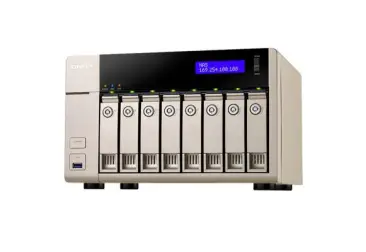 TVS-863-4G NAS para 8 discos - AMD 2.4GHz quad-core, 4GB DDR3L