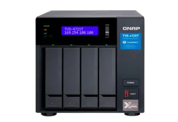 TVS-472XT-PT-4G NAS 4 bahías (M.2 NVMe x2) - Intel G5400T 2 núcleos 3.1GHz, 4GB DDR4 (max 32GB)