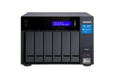 TVS-672XT-i3-8G NAS 6 Bahías (M.2 NVMe x2) - Intel i3-8100T 4 núcleos 3.1GHz, 8GB DDR4 (max 32GB)