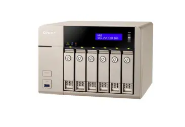 TVS-663 NAS para 6 discos - AMD 2.4GHz quad-core, 4GB DDR3L