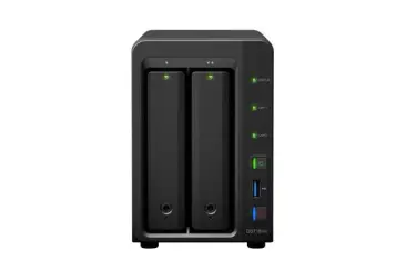 DS716+II NAS 2 Bahías - Intel Celeron N3160 Quad Core 1.6 (hasta 2.24 GHz) - 2 GB DDR3