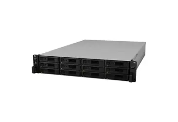 RS3618xs NAS 12 bahías Rack - Intel Xeon D-1521 4 núcleos 2,4 GHz (hasta 2,7 GHz), 8GB DDR4 ECC (max 64)