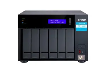 TVS-672N NAS 6 bahías (M.2 NVMe x2) - Intel Core i3 4 nucleos 3.1 GHz, 4GB DDR4 (max 32GB)