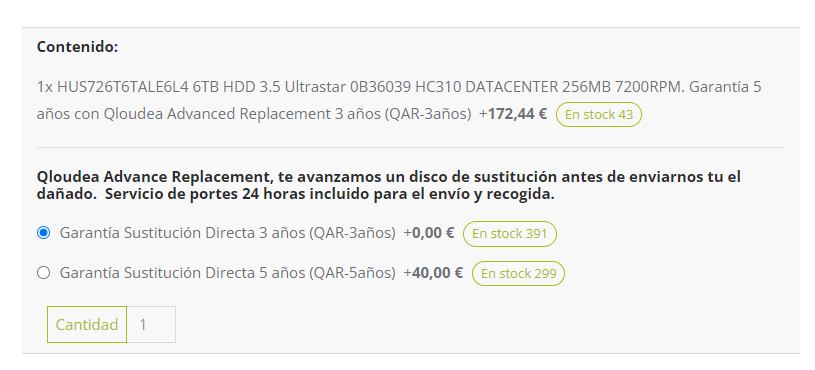 Garantía de Sustitución Qloudea garantía de sustitución Qloudea