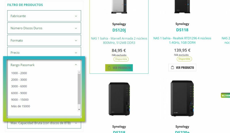 rango passmark Qloudea