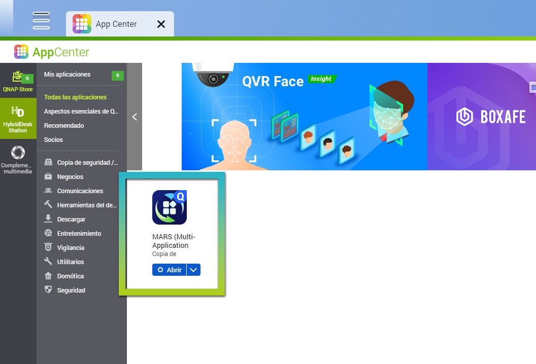 APP Center de QNAP APP Center de QNAP