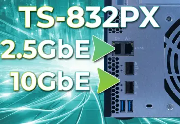 Servidor de almacenamiento con 10GbE para copias de seguridad - QNAP TS-832PX-4G